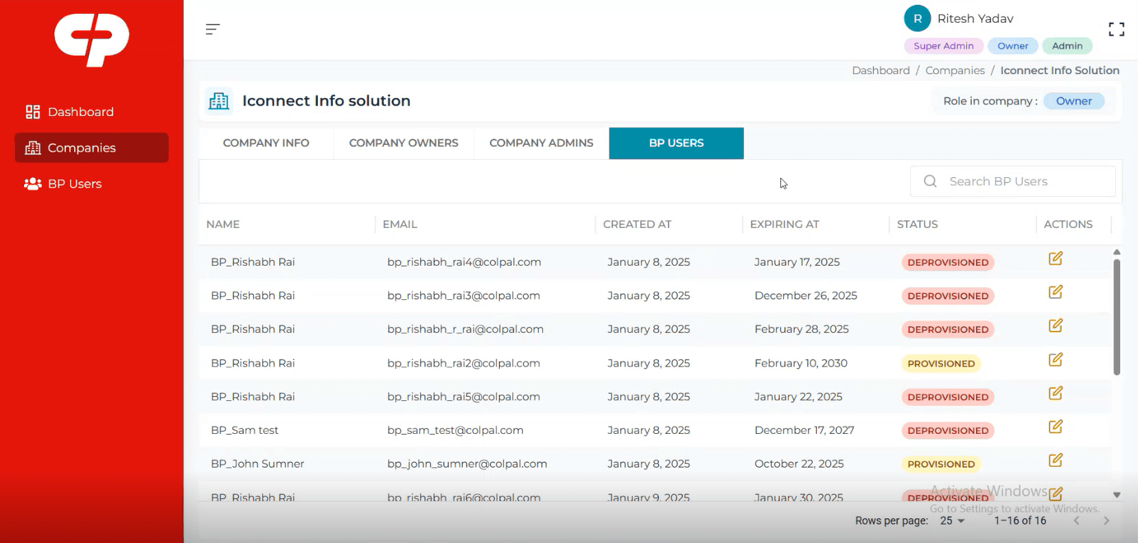 Colgate-Palmolive Business Unit Access